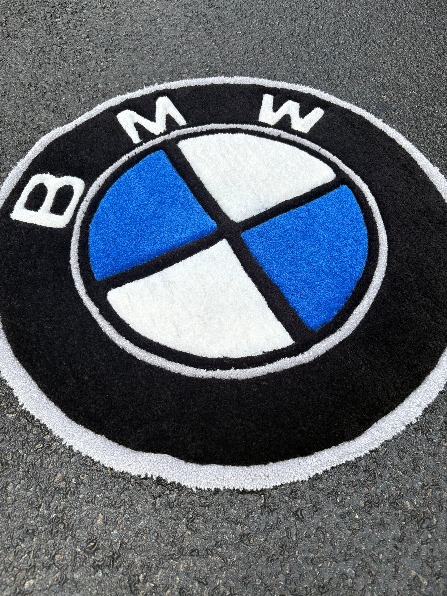 Tapis BMW (100% fait main) 70x70cm Tufting/Rug