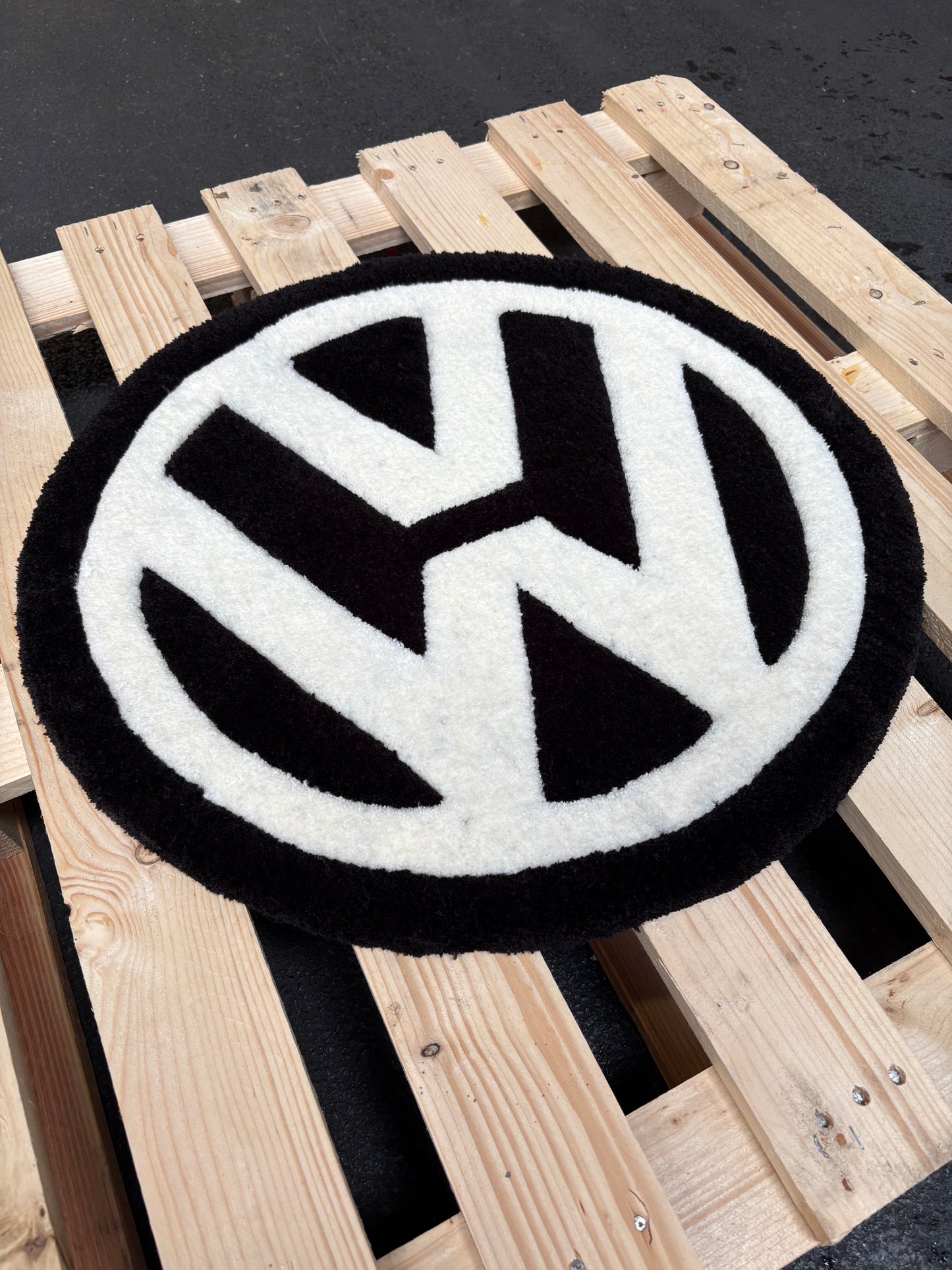 Tapis Volkswagen (100% fait main) 70x70 Tufting/Rug