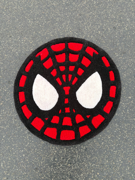 Tapis Spiderman (100% fait main) 65x65cm Tufting/Ruf