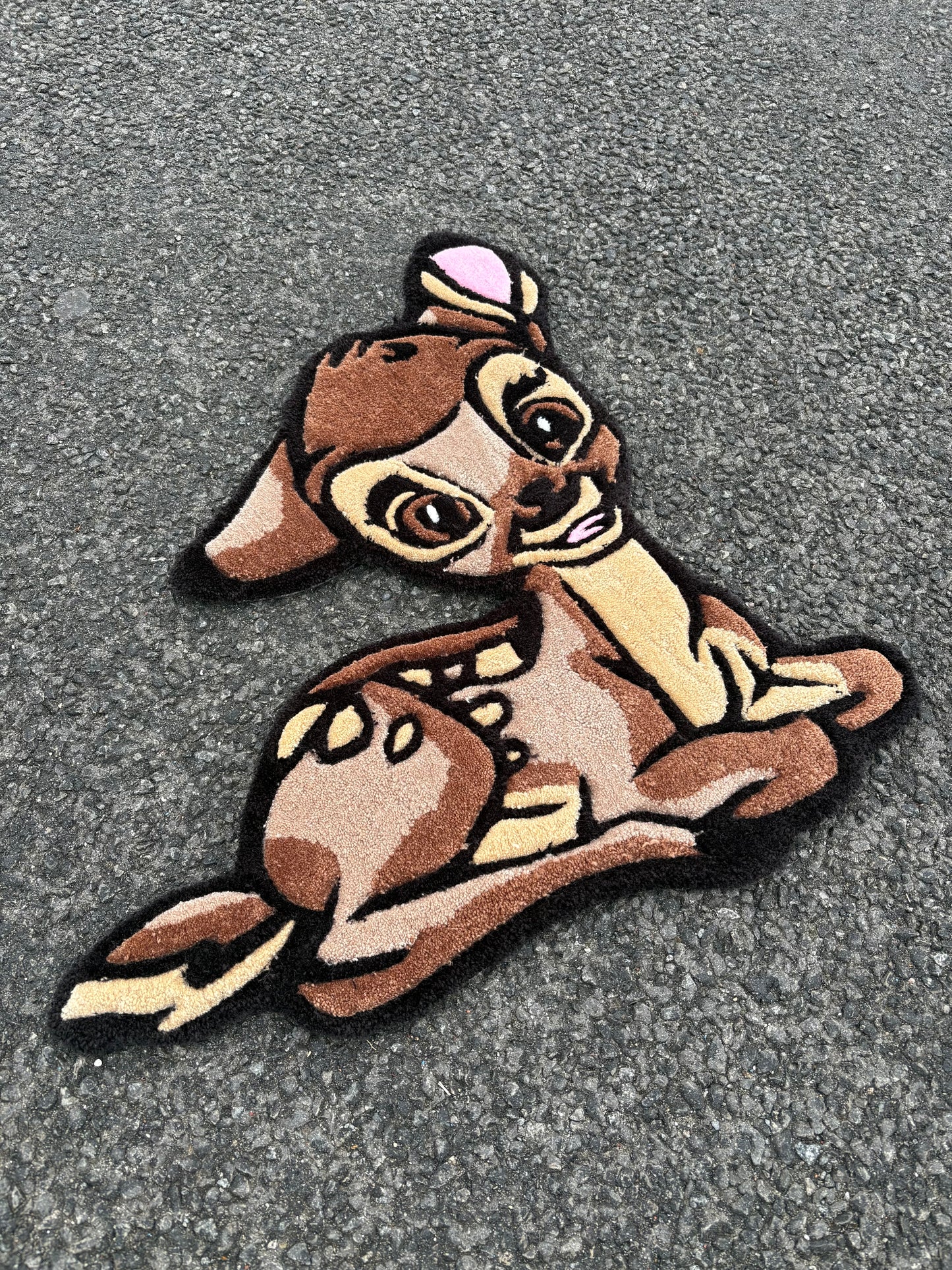 Tapis Bambi/Disney (100% fait main) Tufting/Rug 70x70cm