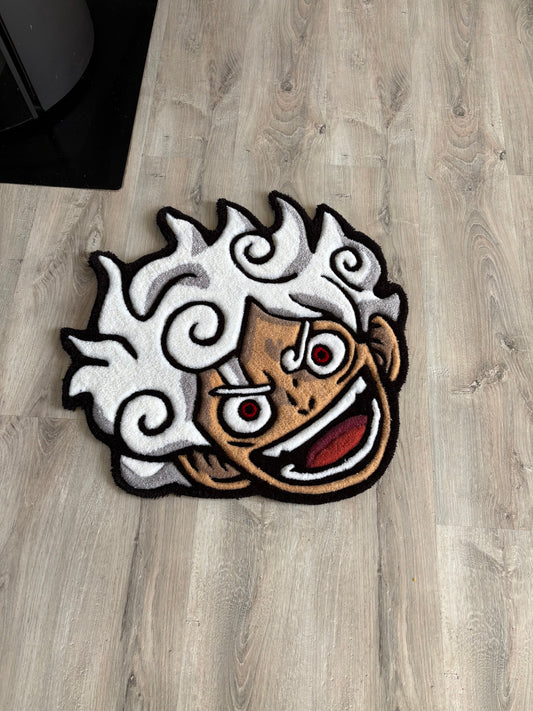 Tapis luffy 65x65cm - 100% fait main