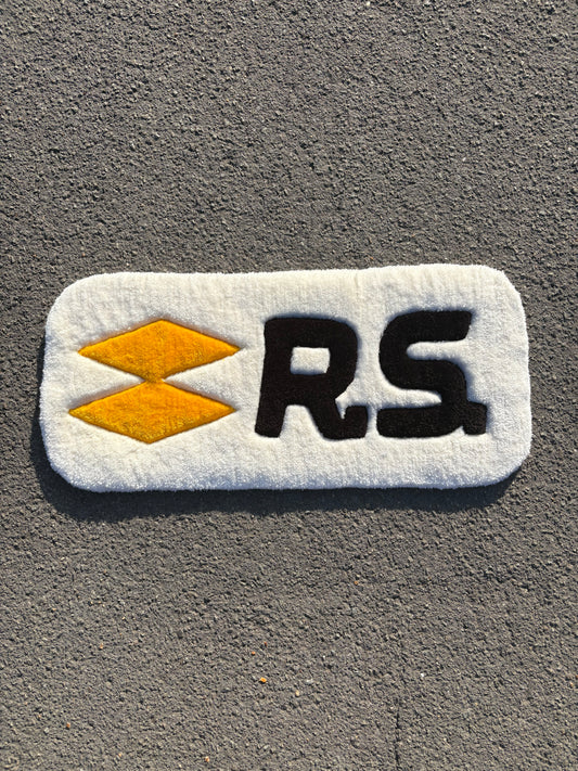 Tapis Renault R.S (100% fait main) 70x33cm Tufting/Rug