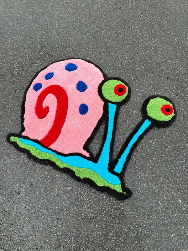 Tapis Tufté Gary de Bob l'Éponge (100% fait main) 70x70cm Tufting/Rug