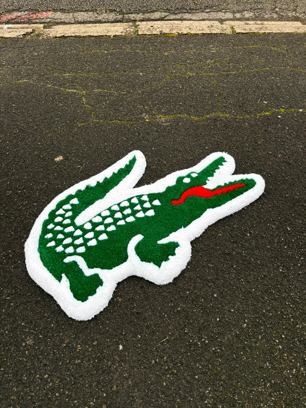 Tapis crocodile (100% fait main) 80x60cm Tufting/Rug