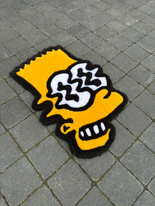 Tapis Bart Simpson ( 100% fait main ) 75x55cm Tufting/Rug
