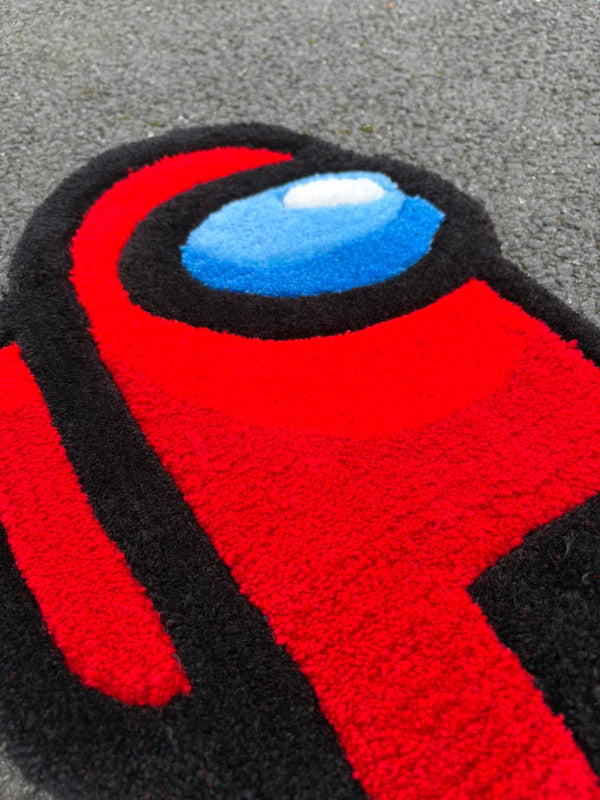 Tapis Among Us (100% fait main) 50x36cm Tufting/Rug