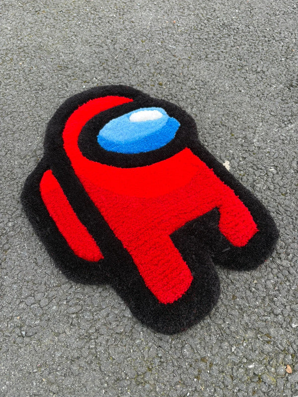 Tapis Among Us (100% fait main) 50x36cm Tufting/Rug