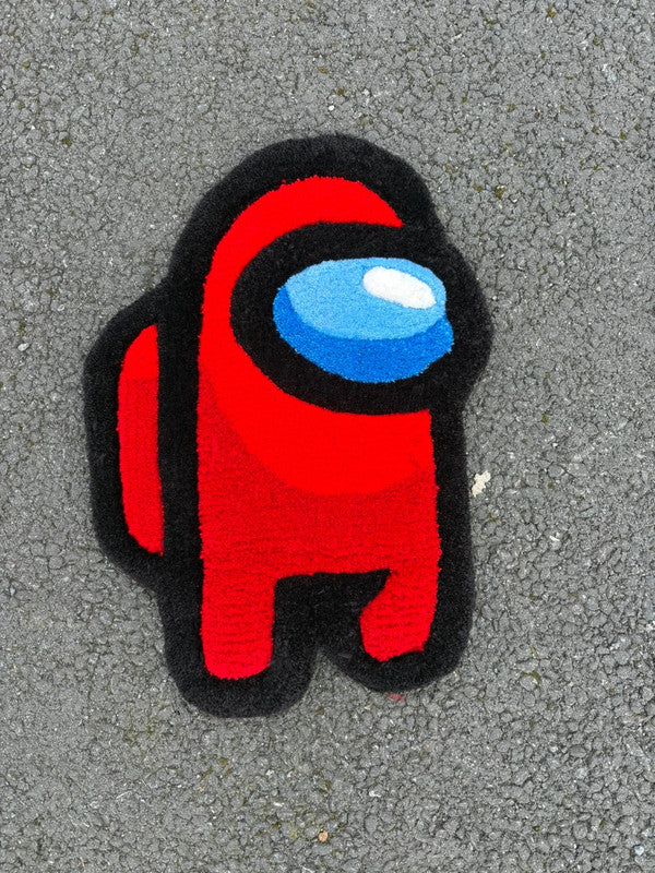 Tapis Among Us (100% fait main) 50x36cm Tufting/Rug