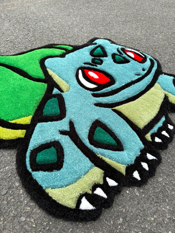 Tapis Bulbizarre (100% fait main) 70x70cm Tufting/Rug