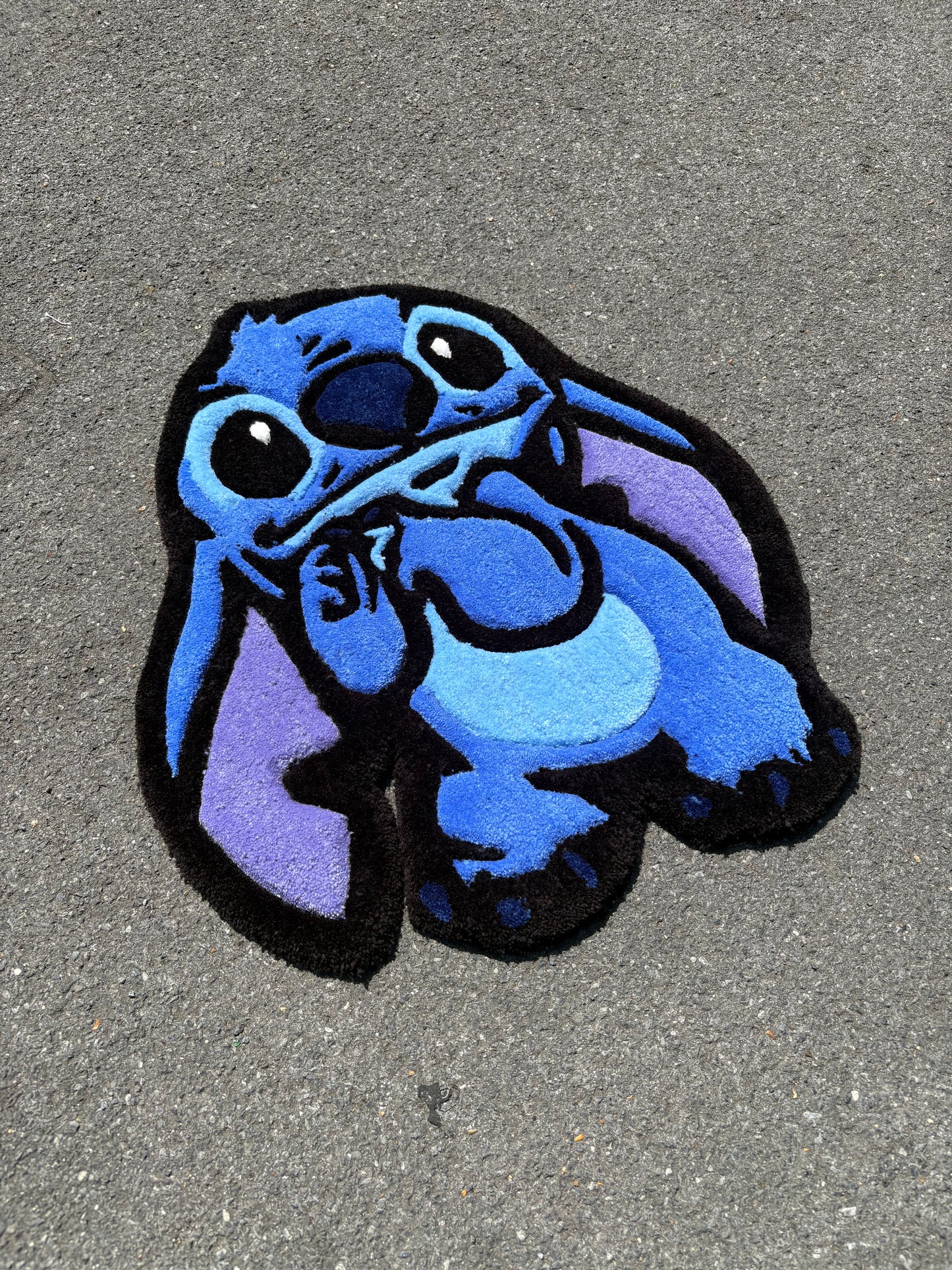Tapis Stitch (100% fait main) 70x63cm Tufting/Rug