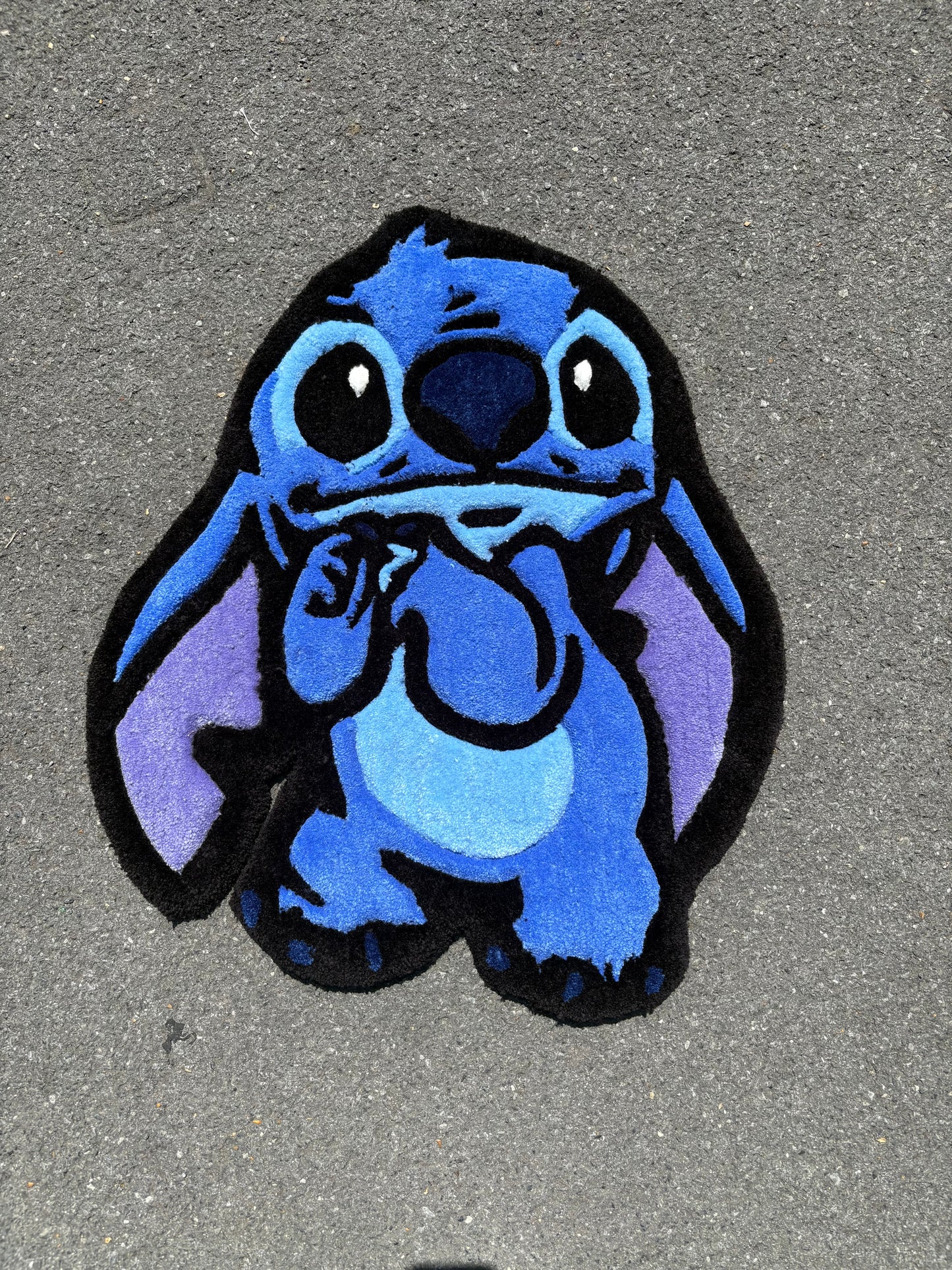 Tapis Stitch (100% fait main) 70x63cm Tufting/Rug
