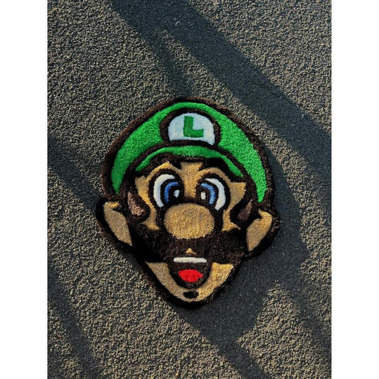 Tapis Luigi/Mario (100% fait main) 70x60cm Tufting/Rug
