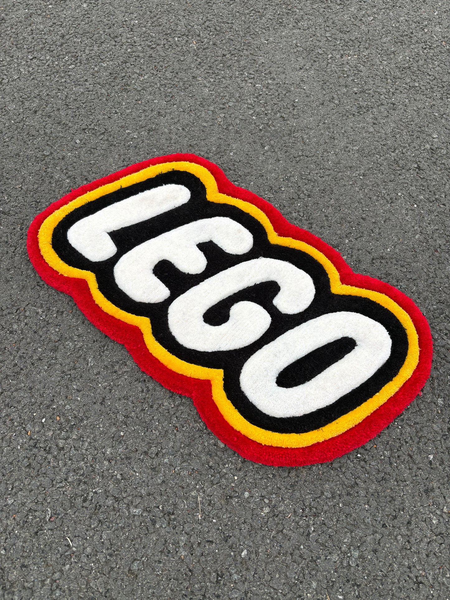 Tapis Lego (100% fait main) 70x45cm Tufting/Rug