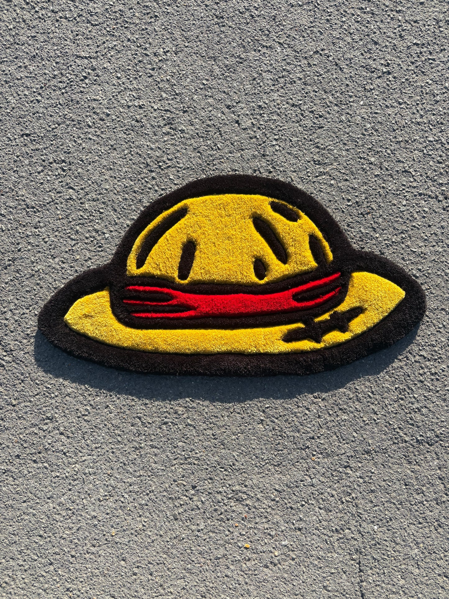 Tapis One Pièce/Luffy (100% fait main) 70x30cm Tufting/Rug