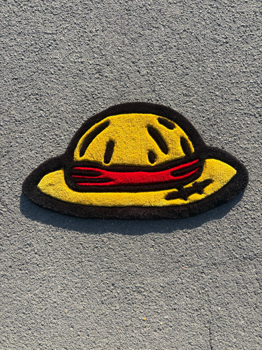 Tapis One Pièce/Luffy (100% fait main) 70x30cm Tufting/Rug