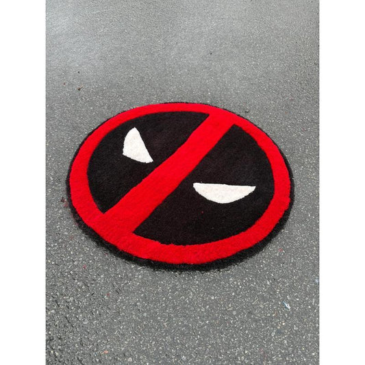 Tapis Deadpool (100% fait main) 70x70cm Tufting/Rug
