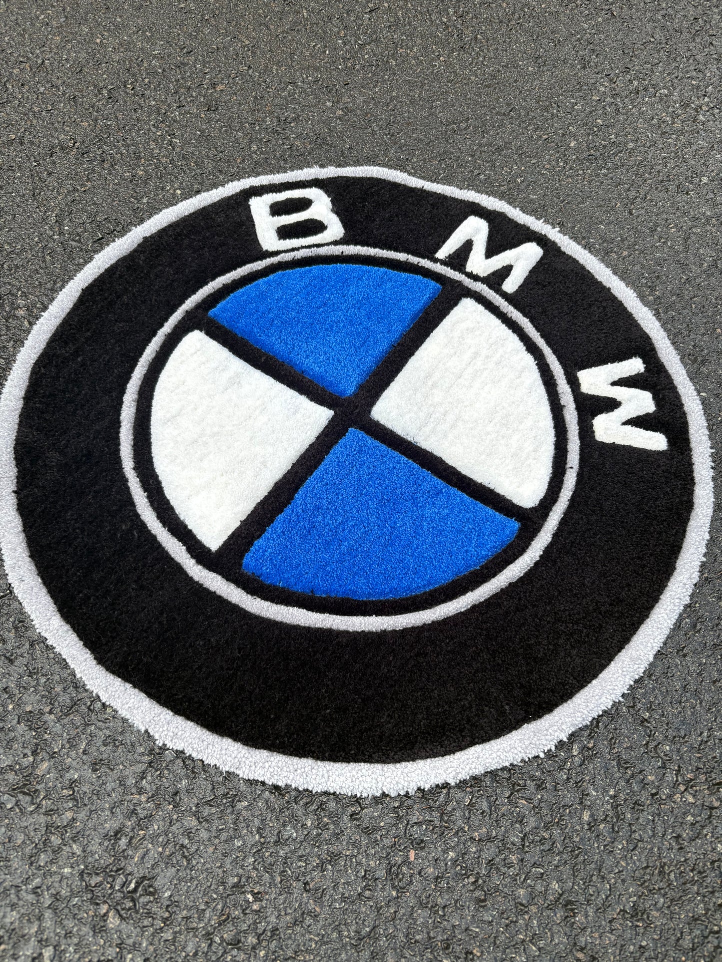 Tapis BMW (100% fait main) 70x70cm Tufting/Rug