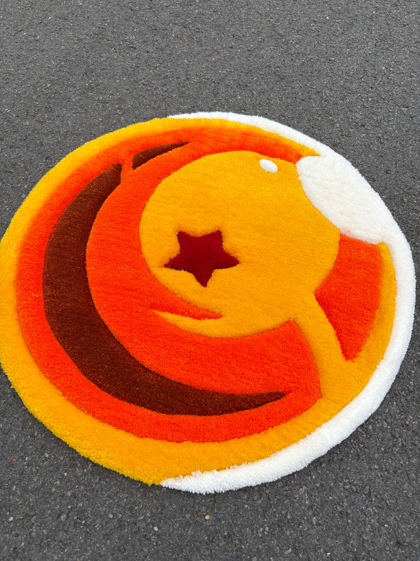Tapis DBZ Boule de Cristal 1 (100% fait main) 70x70cm Tufting/Rug