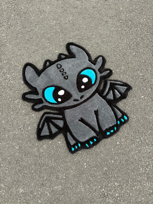 Tapis Krokmou-Dragon(100% fait main) 70x70cm