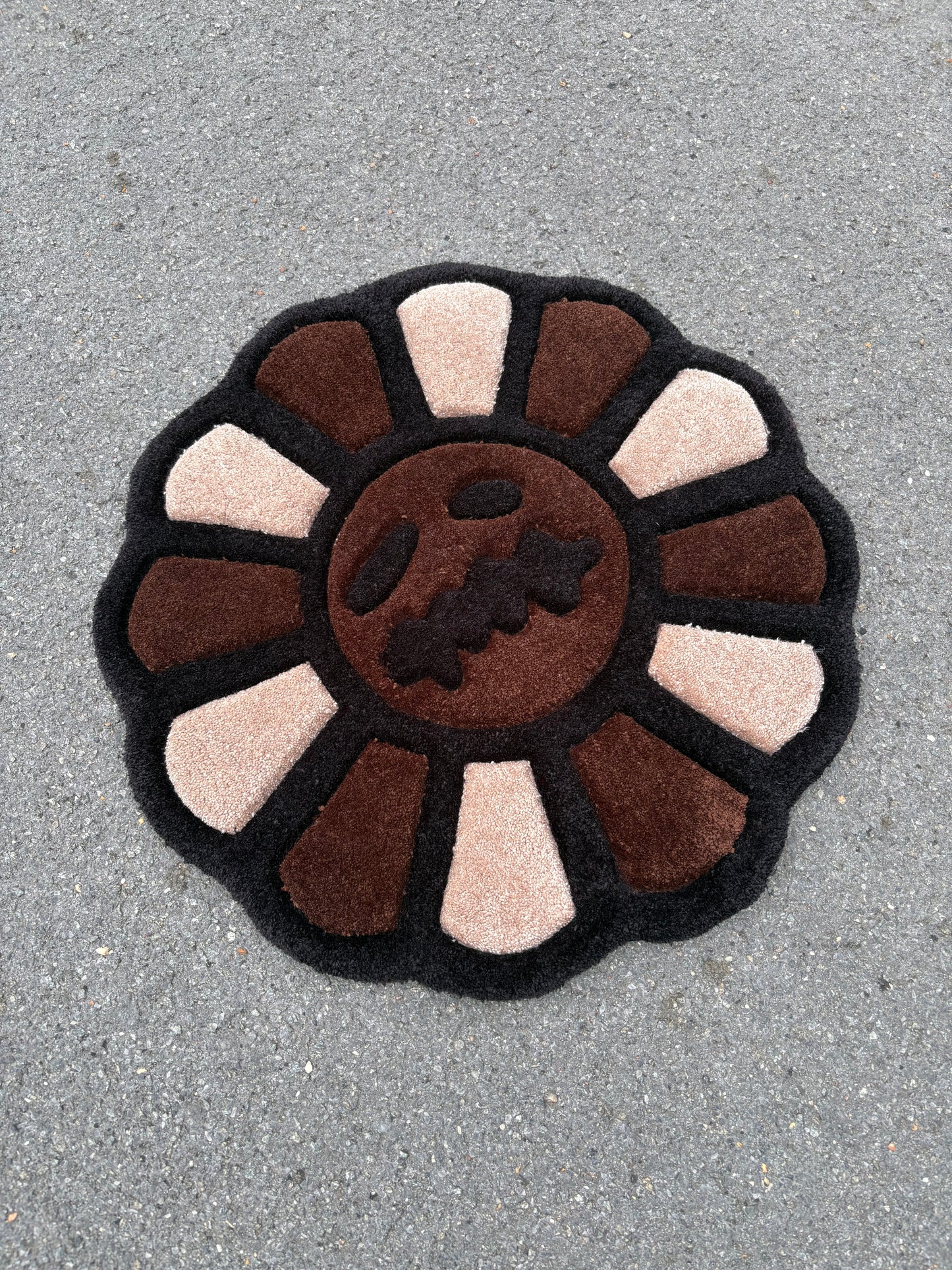 Tapis Murakami X Travis Scott inspiration (100% fait main) 72x72cm Tufting/Rug