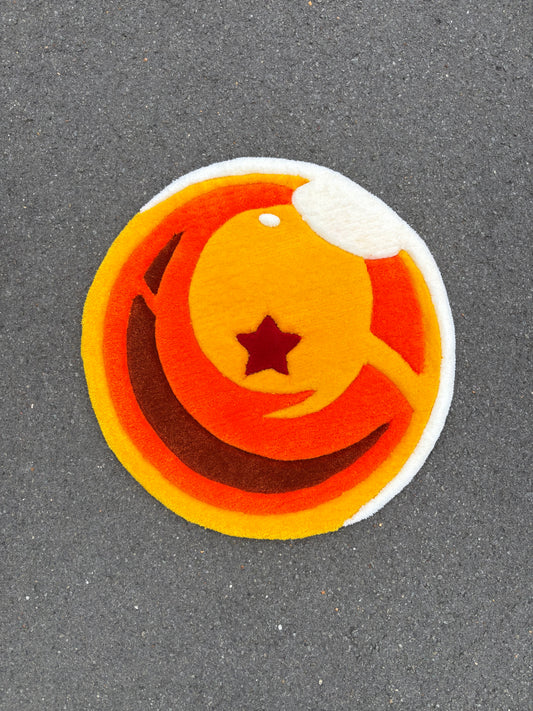 Tapis DBZ Boule de Cristal 1 (100% fait main) 70x70cm Tufting/Rug
