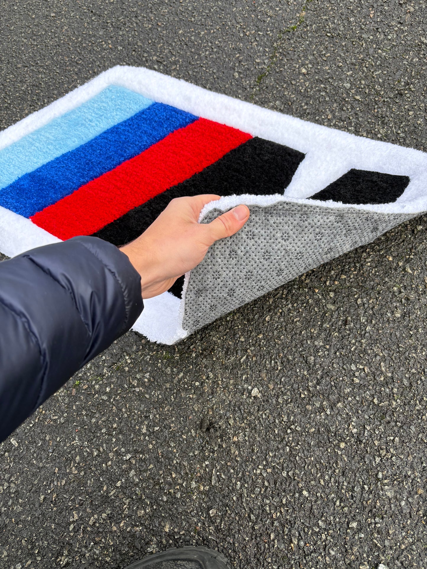 Tapis BMW M Performance Blanc (65x35cm) Tufting/Rug