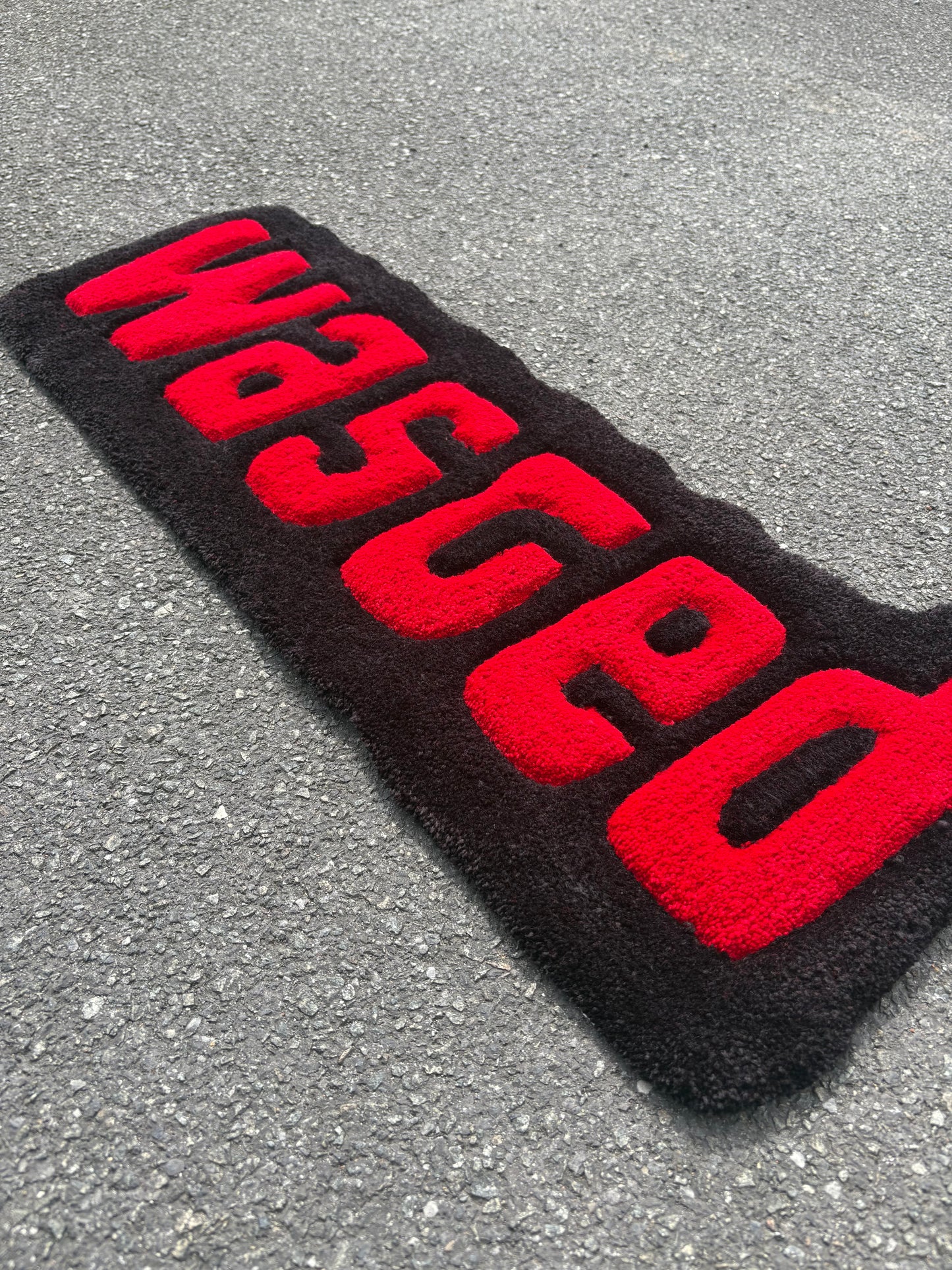 Tapis Wasted/GTA (100% fait main) 75x30cm Tufting/Rug