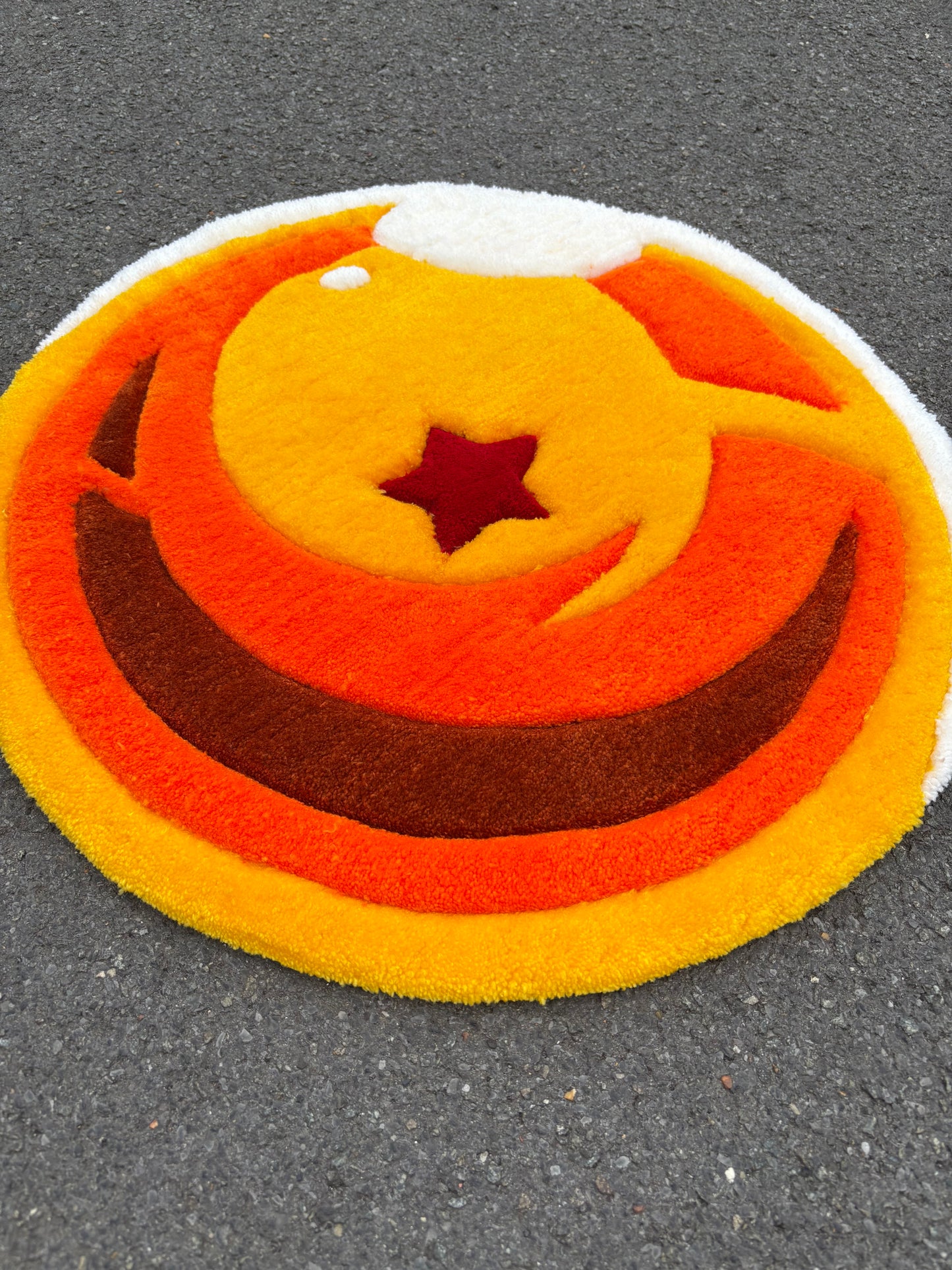 Tapis DBZ Boule de Cristal 1 (100% fait main) 70x70cm Tufting/Rug