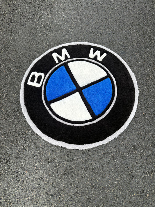 Tapis BMW (100% fait main) 70x70cm Tufting/Rug