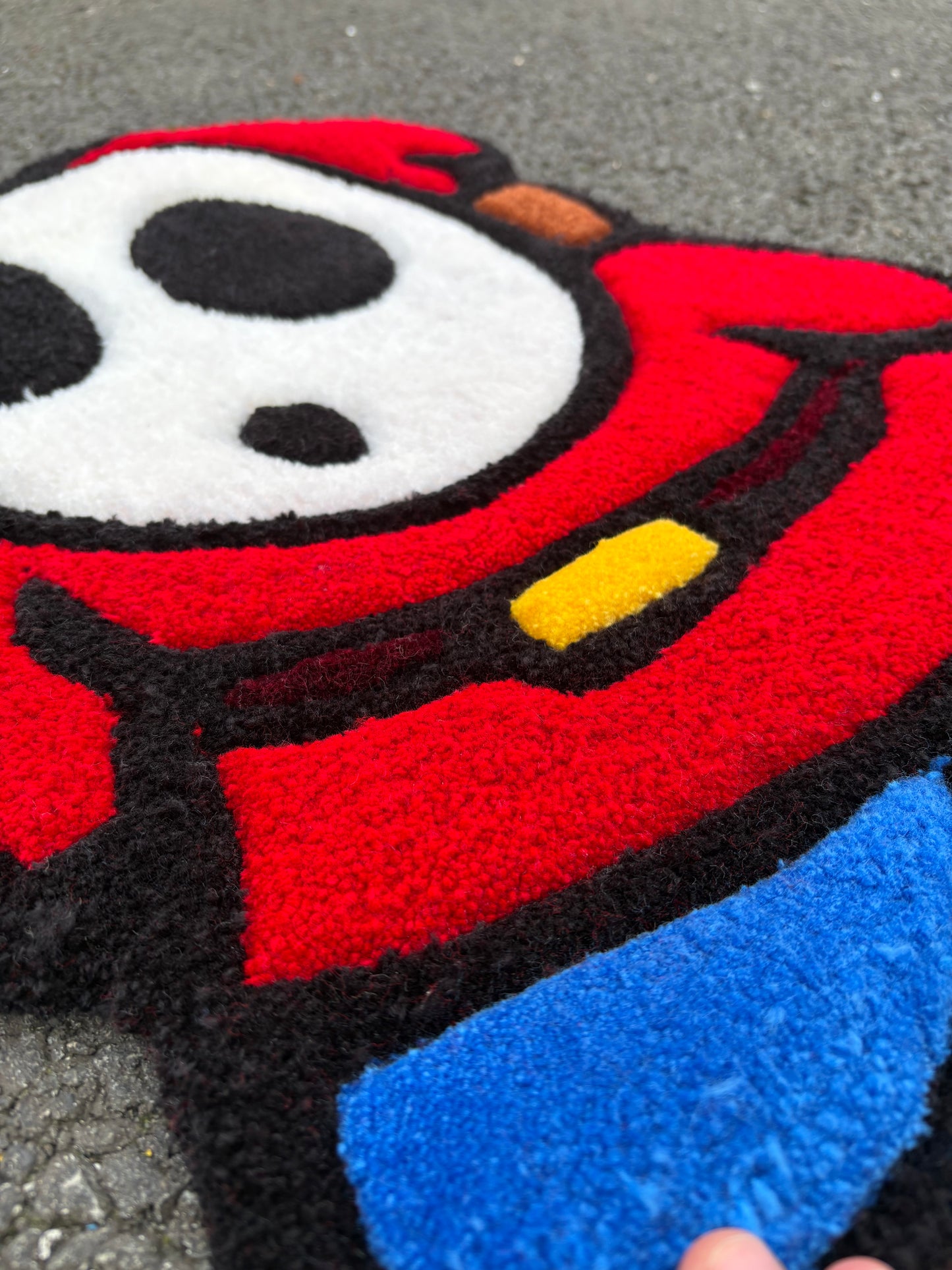 Tapis Shy Guy/Phantom (100% fait main) 65x46cm Tufting/Rug