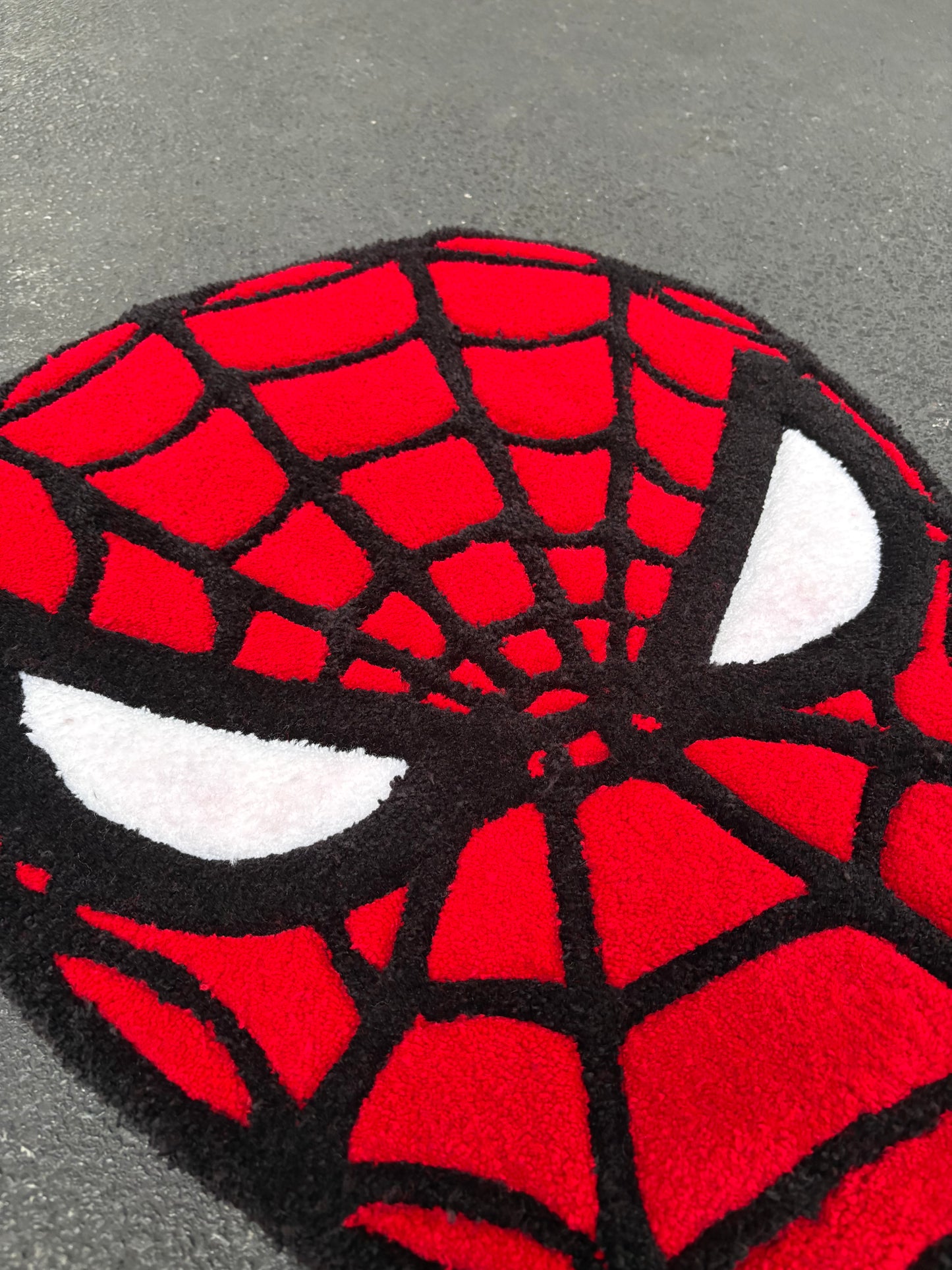 Tapis Spiderman (100% fait main) 75x55cm Tufting/Rug