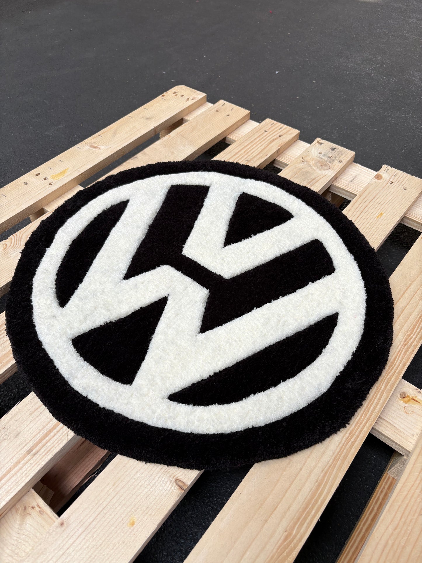 Tapis Volkswagen (100% fait main) 70x70 Tufting/Rug