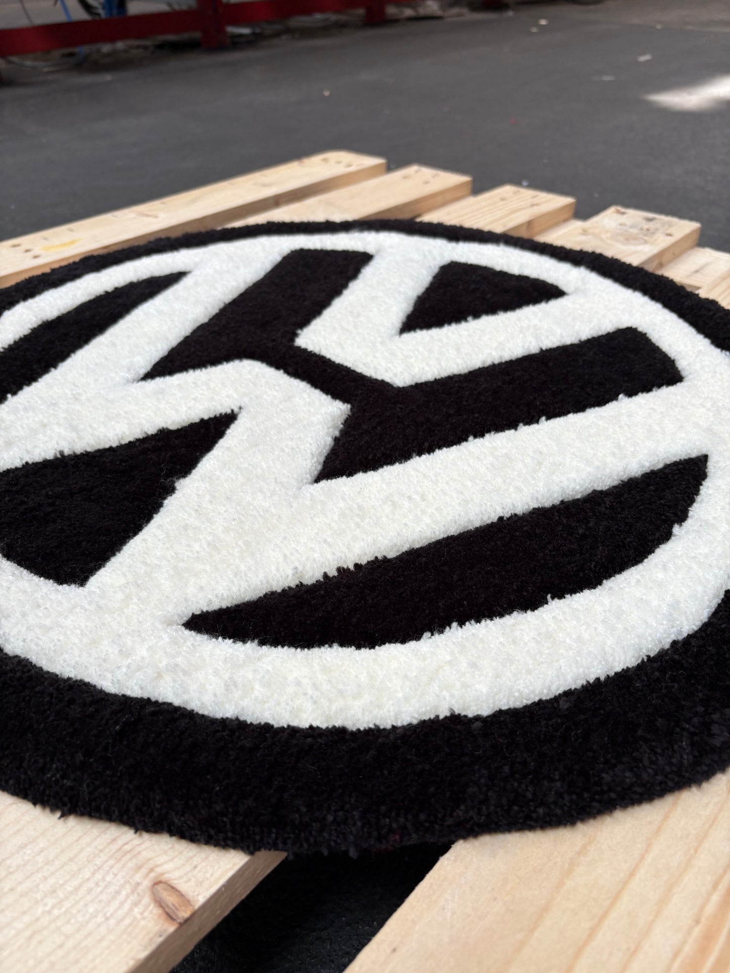 Tapis Volkswagen (100% fait main) 70x70 Tufting/Rug