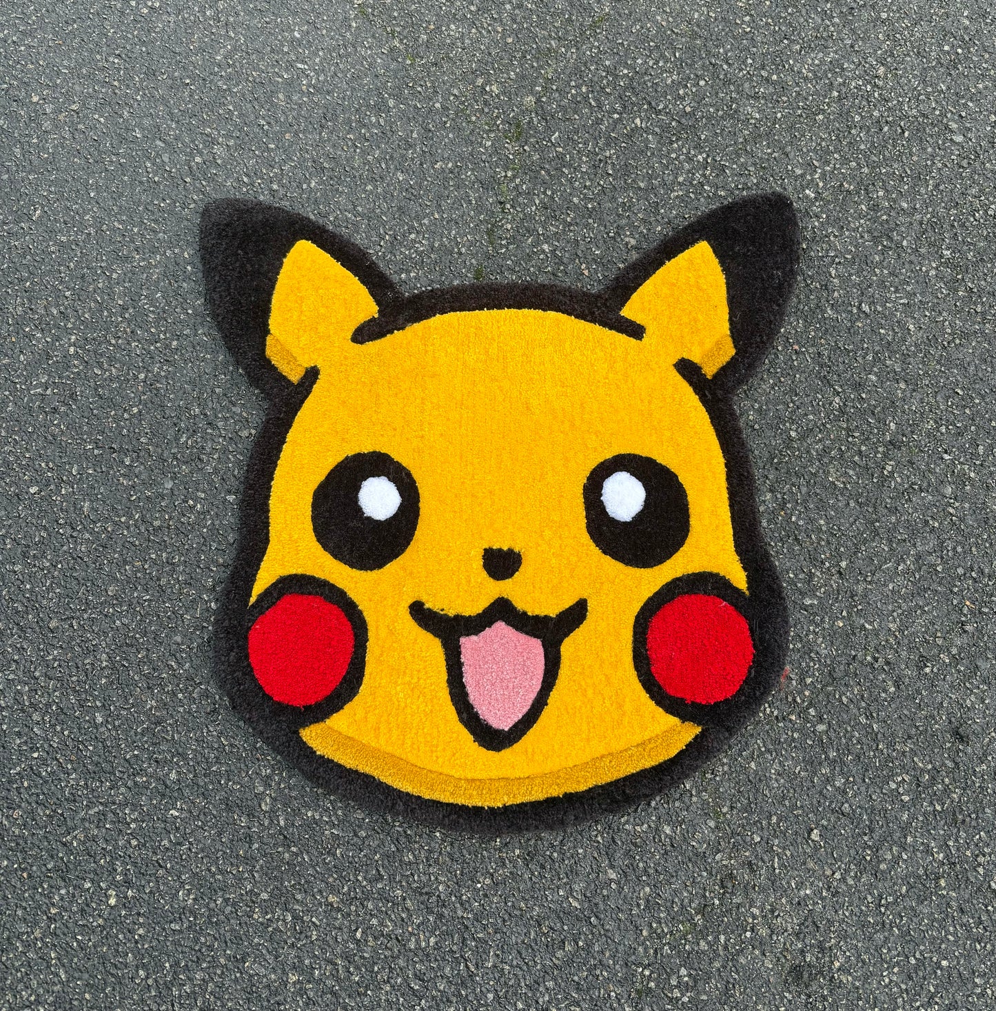 Tapis Pikachu (100% fait main) 70x70cm Tufting/Rug