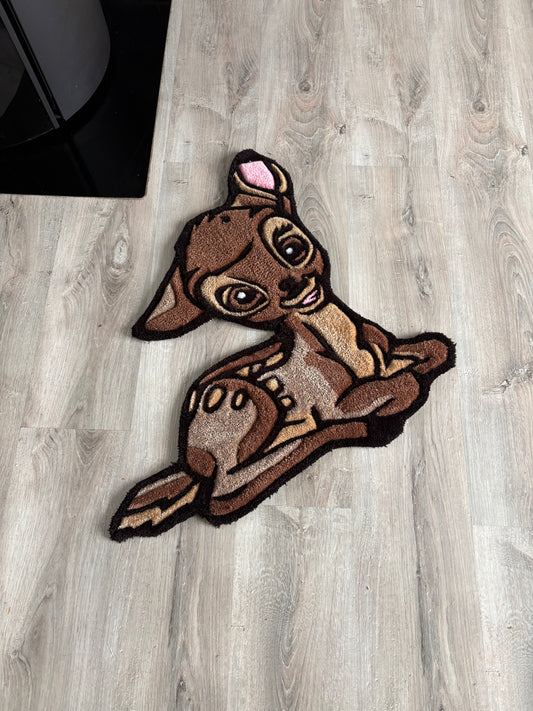 Tapis Bambi (100% fait main) Tufting/Rug 70x70cm