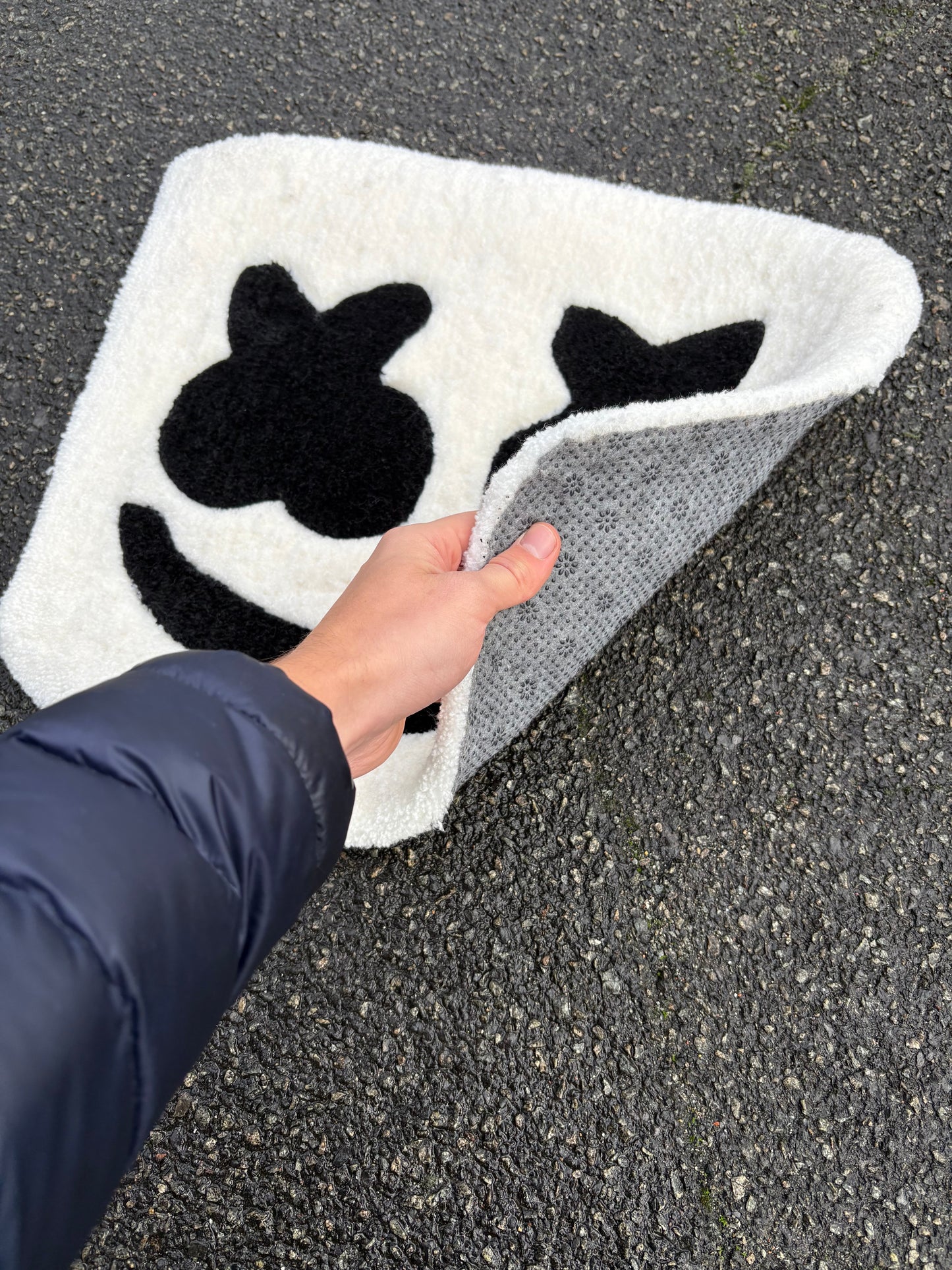 Tapis Marshmallow (100% fait main) 50x50 Tufting/Rug