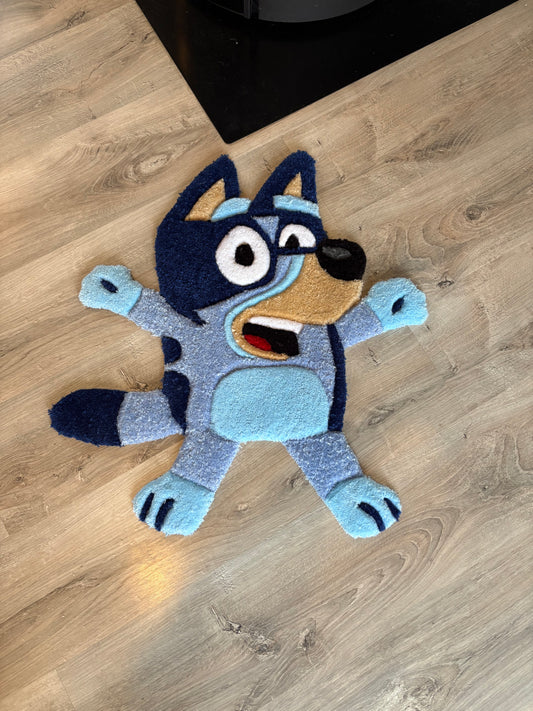 Tapis Bluey (100% fait main) 70x60cm Tufting/Rug