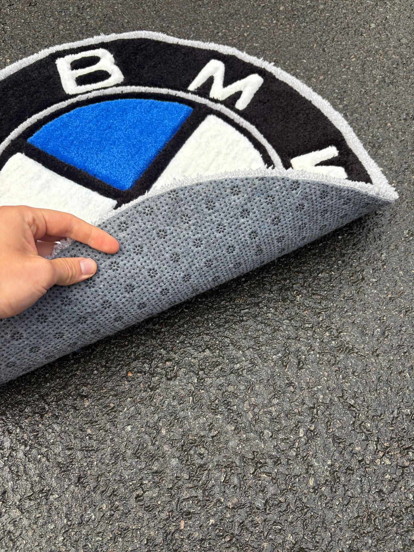 Tapis BMW (100% fait main) 70x70cm Tufting/Rug