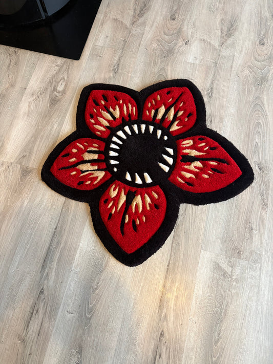 Tapis Démogorgon 100% fait main (70x70cm) Tufting/Rug LIMITÉ À 10PCS