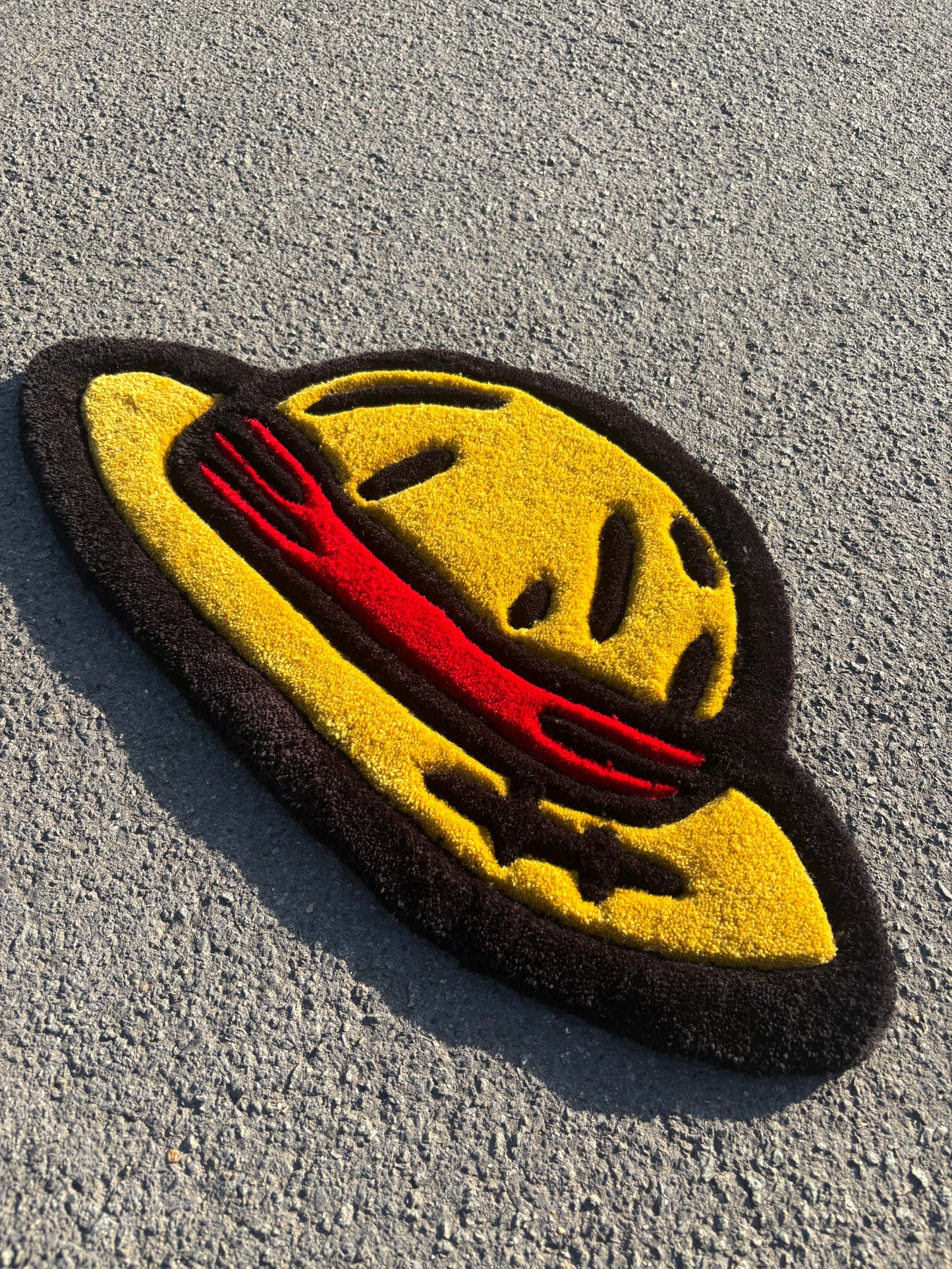 Tapis One Pièce/Luffy (100% fait main) 70x30cm Tufting/Rug