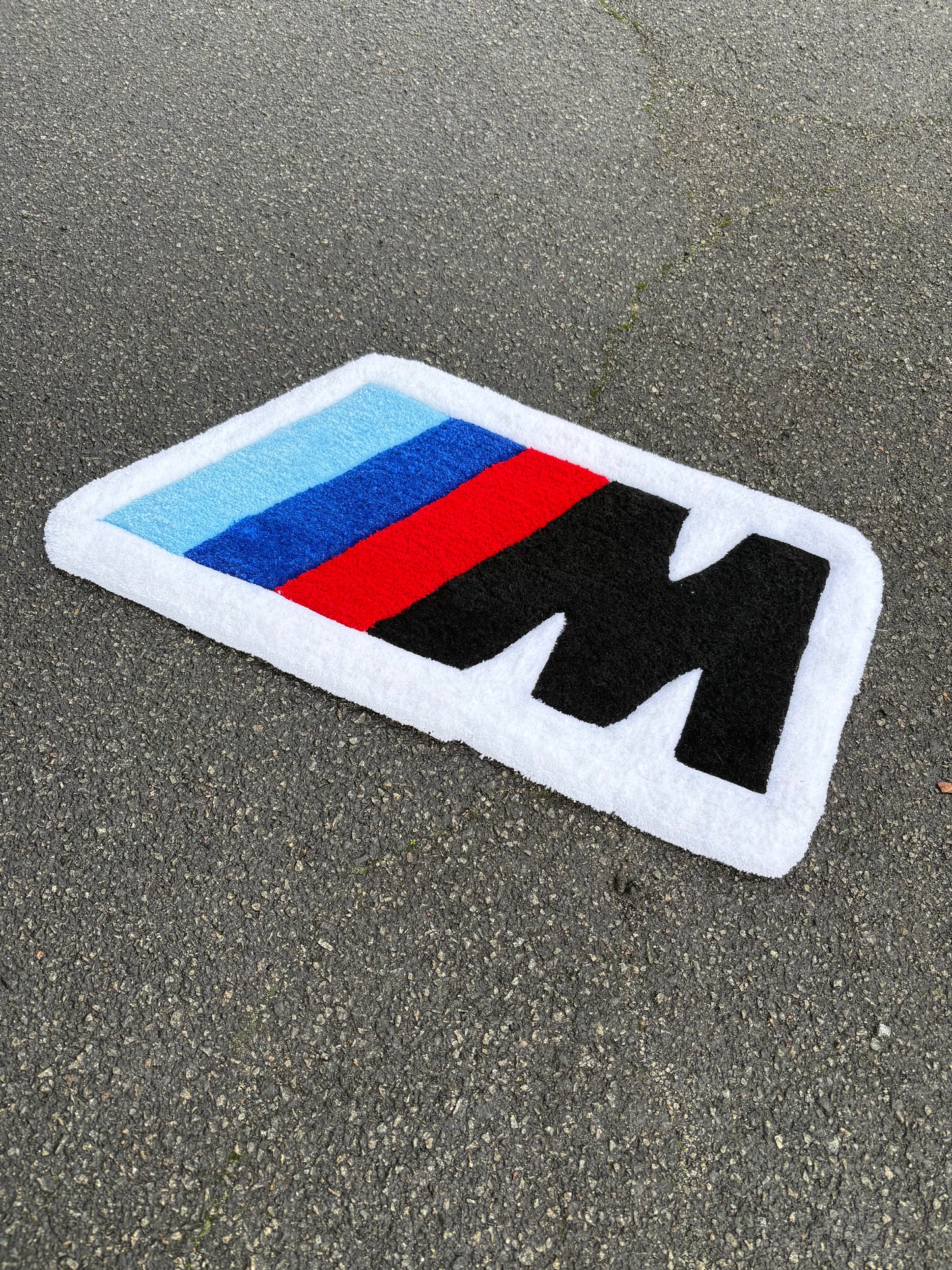 Tapis BMW M Performance Blanc (65x35cm) Tufting/Rug