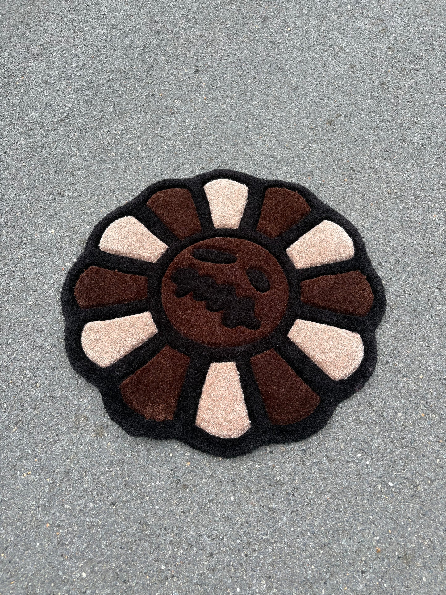 Tapis Murakami X Travis Scott inspiration (100% fait main) 72x72cm Tufting/Rug