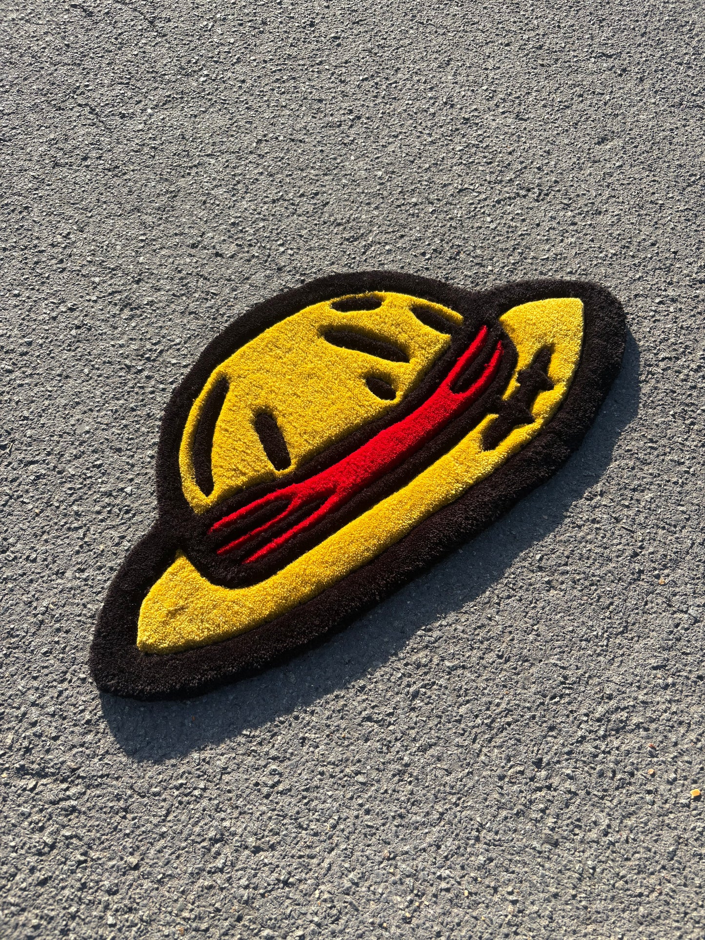 Tapis One Pièce/Luffy (100% fait main) 70x30cm Tufting/Rug