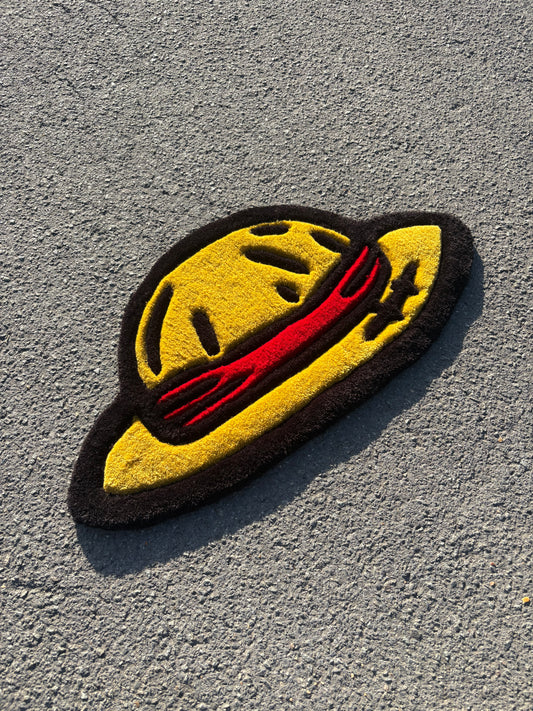 Tapis One Pièce/Luffy (100% fait main) 70x30cm Tufting/Rug
