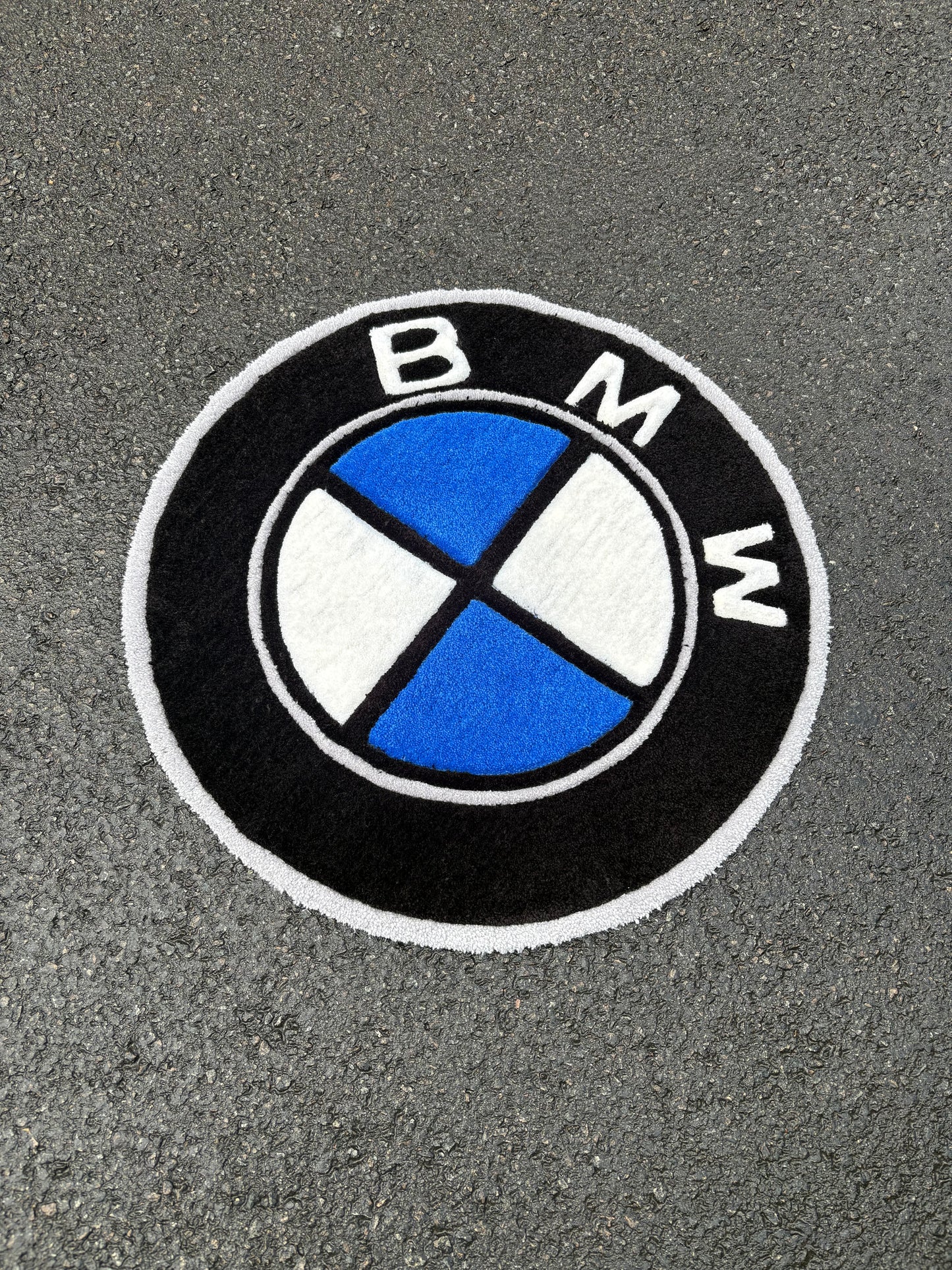Tapis BMW (100% fait main) 70x70cm Tufting/Rug