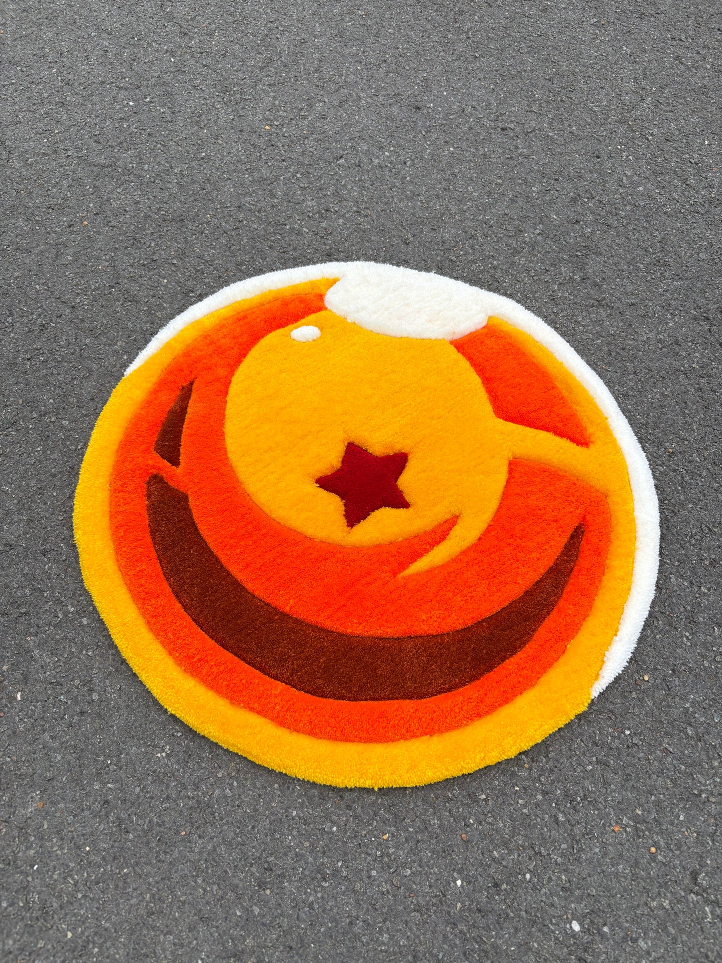 Tapis DBZ Boule de Cristal 1 (100% fait main) 70x70cm Tufting/Rug
