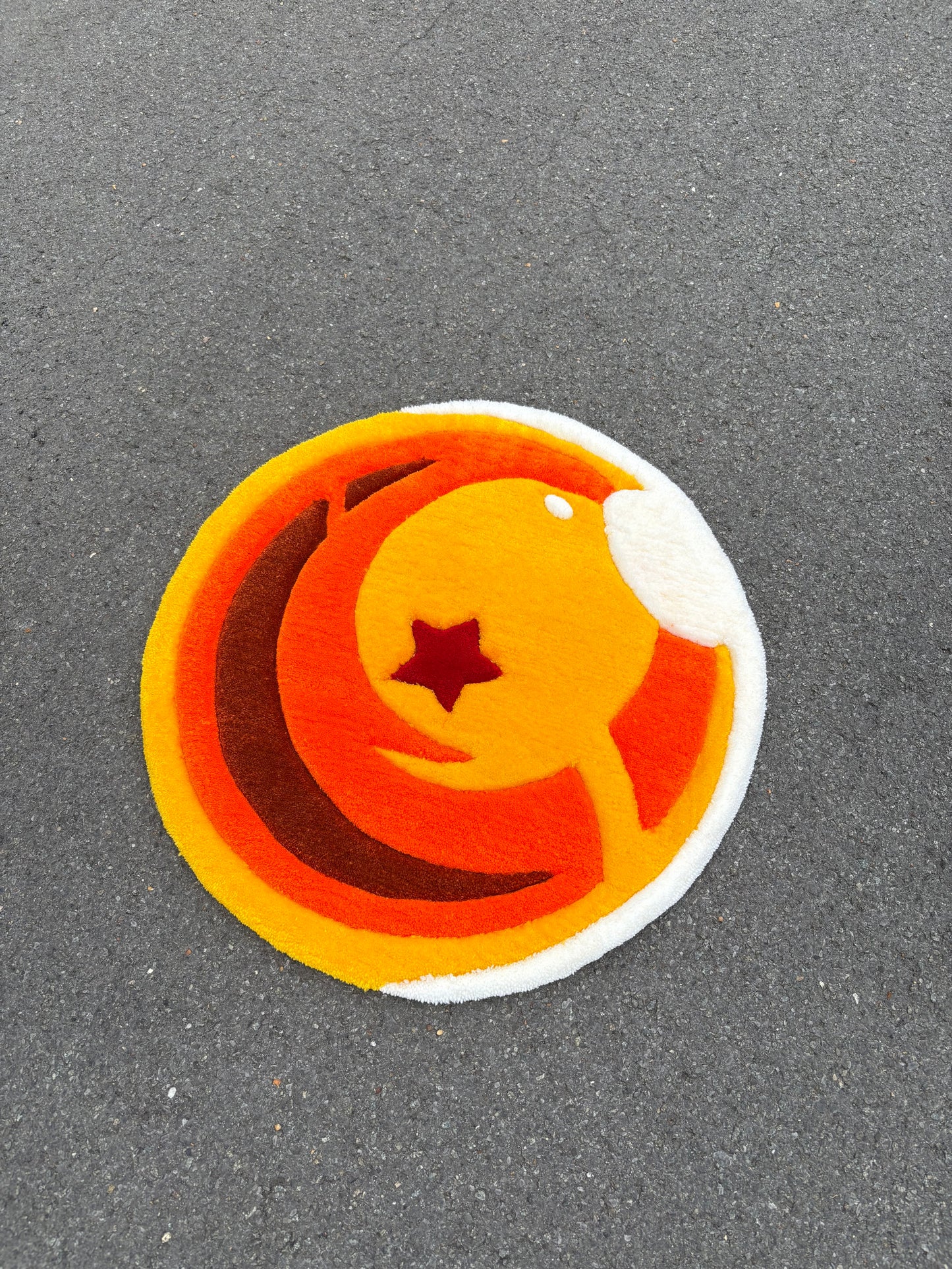 Tapis DBZ Boule de Cristal 1 (100% fait main) 70x70cm Tufting/Rug