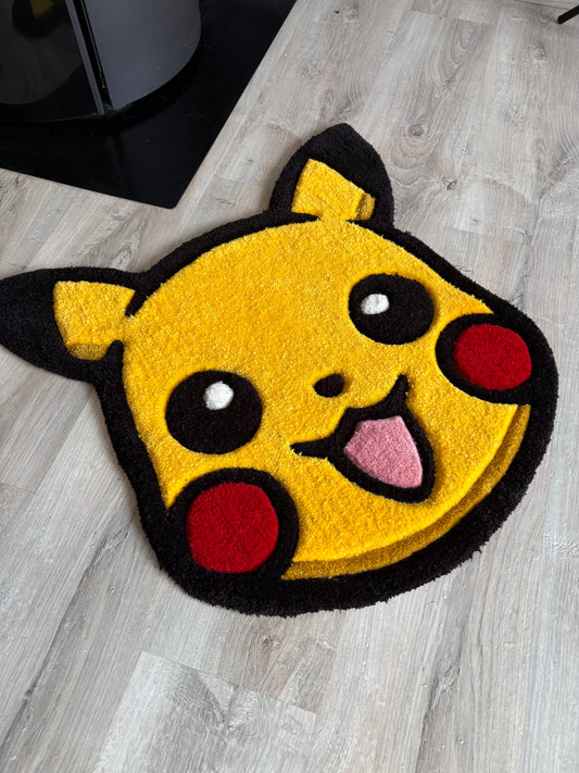Tapis Pikachu (100% fait main) 70x70cm Tufting/Rug