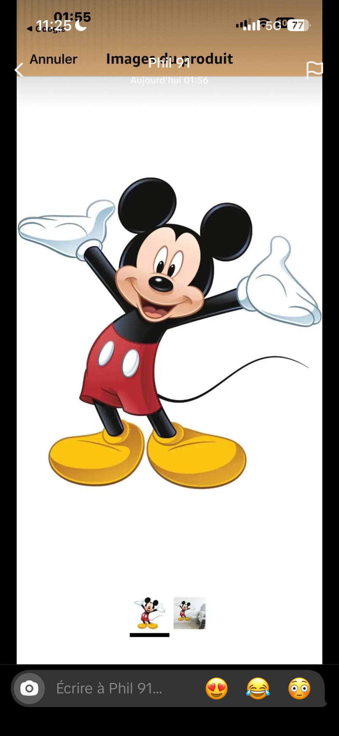 Tapis Mickey Philippe 70cm