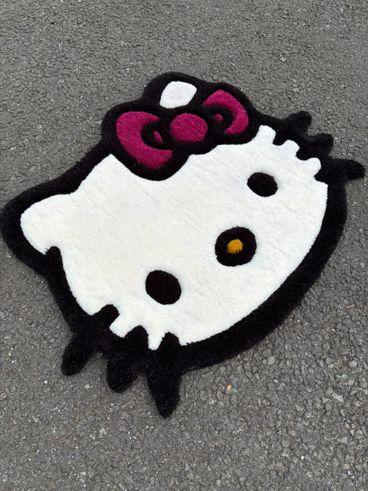 Tapis Hello Kitty (100% fait main) 65x50cm Tufting/Rug